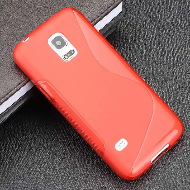 8 цветов, нескользящий гелевый ТПУ тонкий мягкий чехол на заднюю панель для samsung Galaxy S5 Mini G800, резиновый силиконовый чехол для мобильного телефона s