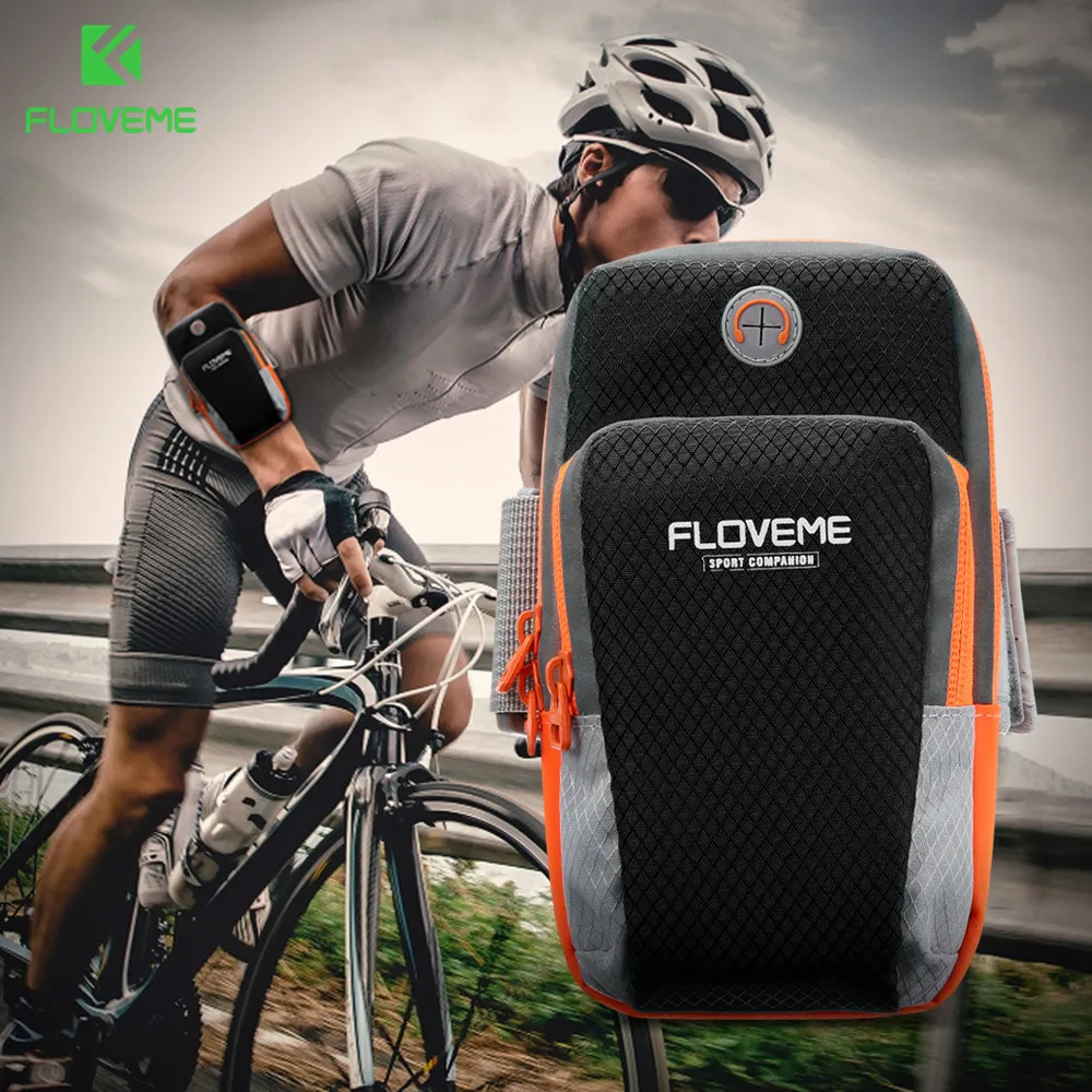 

FLOVEME Running Phone Case 6 inch Pouch Bag For iPhone X 7 6 Plus Case Convenient Sport Arm Bag For Samsung S10 S8 S9 Men Women