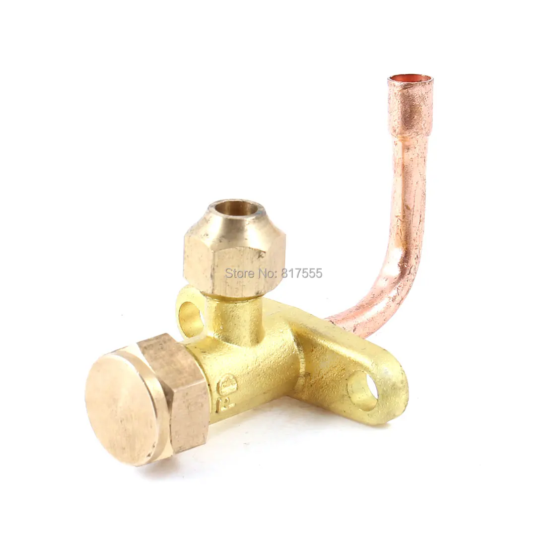 

1/4"PT Inlet 2 Way Bend Flare Tube Split Valve for Air Conditioner