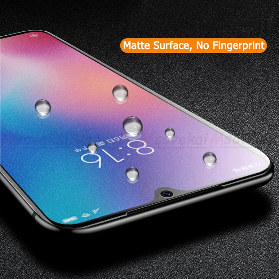 Закаленное стекло для Xiaomi Mi 9 SE Explorer Play Mix 3 Redmi Note 7 Pro черная Акулья Helo матовая