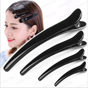 

10pcs Hair Clips Mouth Professional Hairdressing Salon Hairpins Hair Accessories Headwear Barrette Tools Black / by dhl 500sets