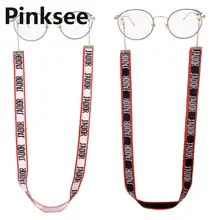 Горячие буквы Алфавит уличный ритм солнцезащитные очки ремешок Висячие шеи цепи модные личностные очки цепь очки фиксатор