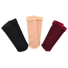 Унисекс Зимние носки теплые носки-тапочки Колготки чулочно-носочные изделия, уплотненные носки, шерсть, для дома, для снежной погоды; женские хлопковые носки из бархата