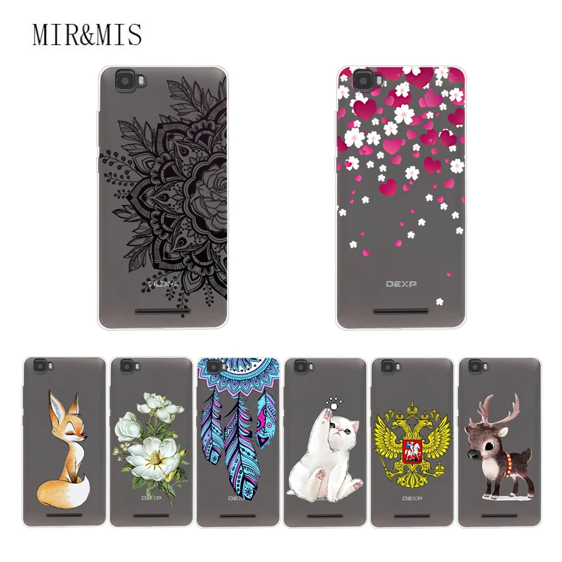 For Dexp Ixion El450 Force 5.0 Inch Phone Case Soft TPU Silicone Cover Protective Printed Fundas |