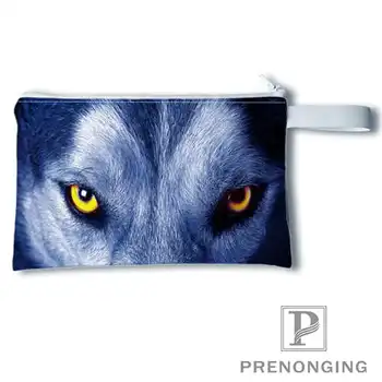 

Custom WOLF (40) Printing Coin Purse Change Purse Zipper Zero Wallet Phone Key Bags Fashion Small Female Purse#19-01-22-3-158