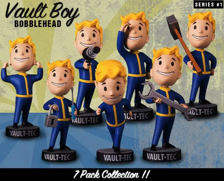 Gaming Heads Fallout 4 Bobblehead Cute vaddle Boy Series 1 фигурка Коллекционная модель игрушки | Игрушки и