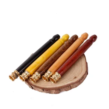 

1 Pcs Wood 5mm Filter Pipes Smoking Pipe Portable Creative Tobacco Pipe Narguile Smoke Mouthpiece Cigarette Holder