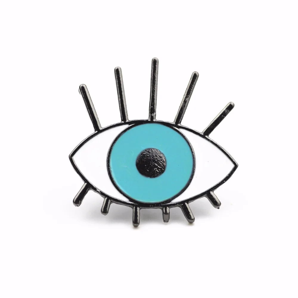 

Timlee X204 Cartoon Blue Devil Eye Design Metal Brooch Pins Gift Wholesale