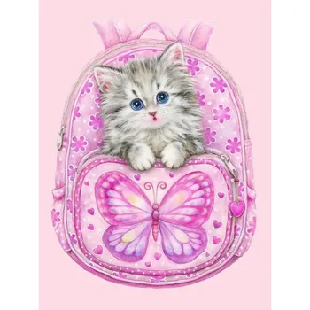 

Backpack Cats 5d diy Diamond Paintings Cross Stitch Room Wall Art Decoration Painting Embroidery Mosaic Full Diamonds Kids Gifts