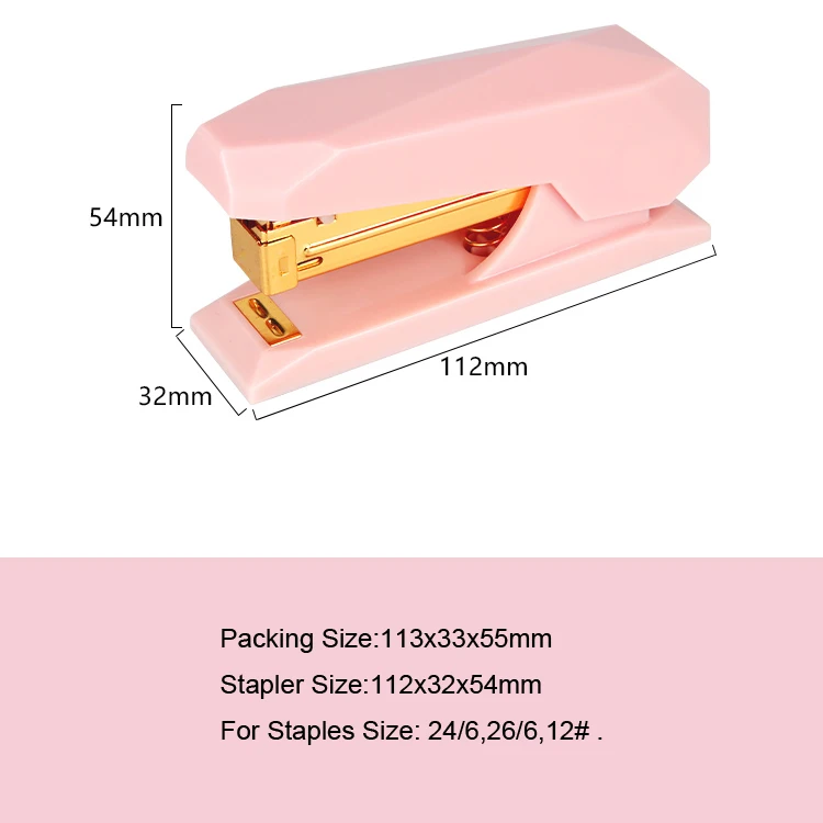 Никогда розовая серия степлер Роскошные Алмазные поверхности степлеры Бизнес Подарочные принадлежности офисные аксессуары переплетные канцелярские принадлежности