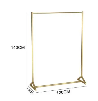 Золотая полка для одежды магазин одежды в каркасе острова двухсторонняя женская одежда магазин сумка дисплей стеллаж пол двойной ряд - Цвет: 26