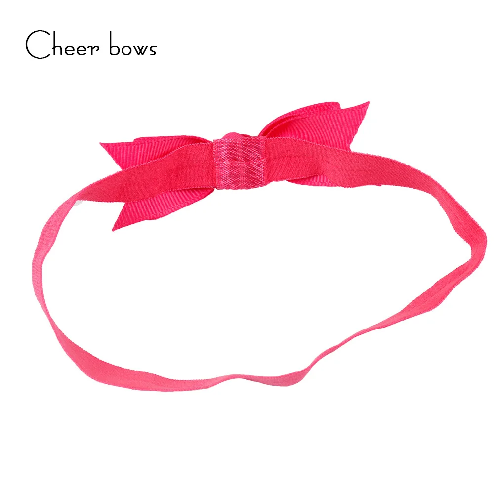 

10Pcs/Lot Solid Small Bows Elastic Headband Kids Cute Dovetail Ribbon Hair Accessories For Child Handmade Hair Band Headwear