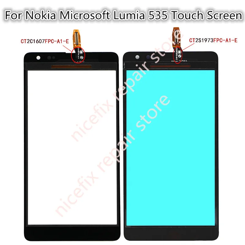 

For Nokia Microsoft Lumia 535 RM-1090 N535 2S 2C CT2C1607 CT2S1973 Touch Screen Sensor Digitizer Panel Glass TP Replacement