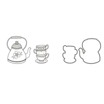 

DIY Cutting Dies Stencil + Clear Rubber Stamps for Scrapbooking Embossing Paper Card Decor (Cutting Dies + Clear Stamp Seal)