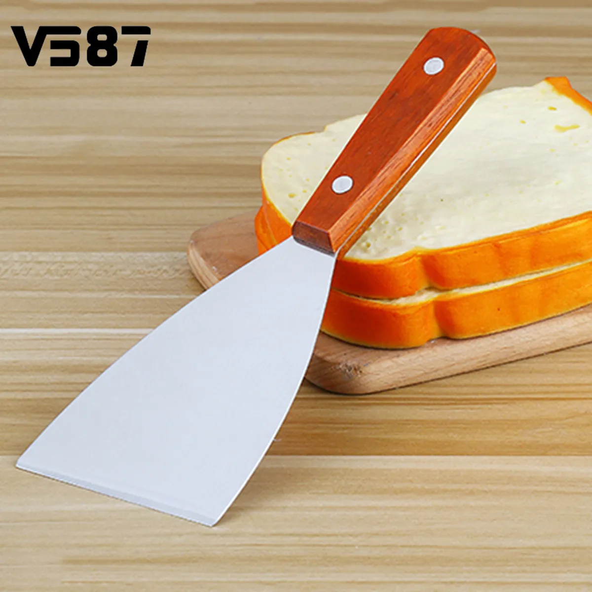 Stainless Steel Grill Griddle Spatula Food Turner Cake Decor Scraper