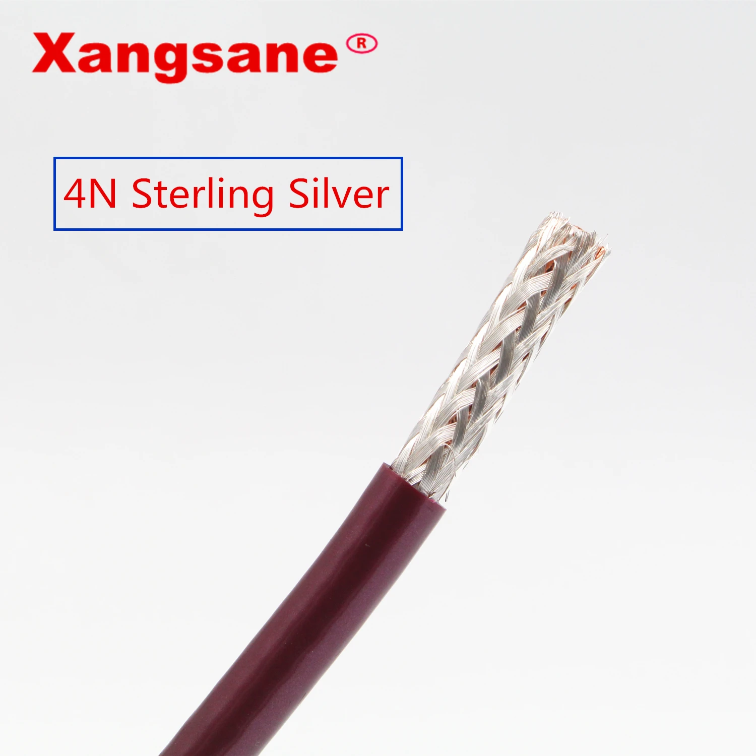 

Xangsane Rectangular 4N Sterling Silver Conductor High Density Shielding HIFI Audio Signal Line RCA Connection audio cables