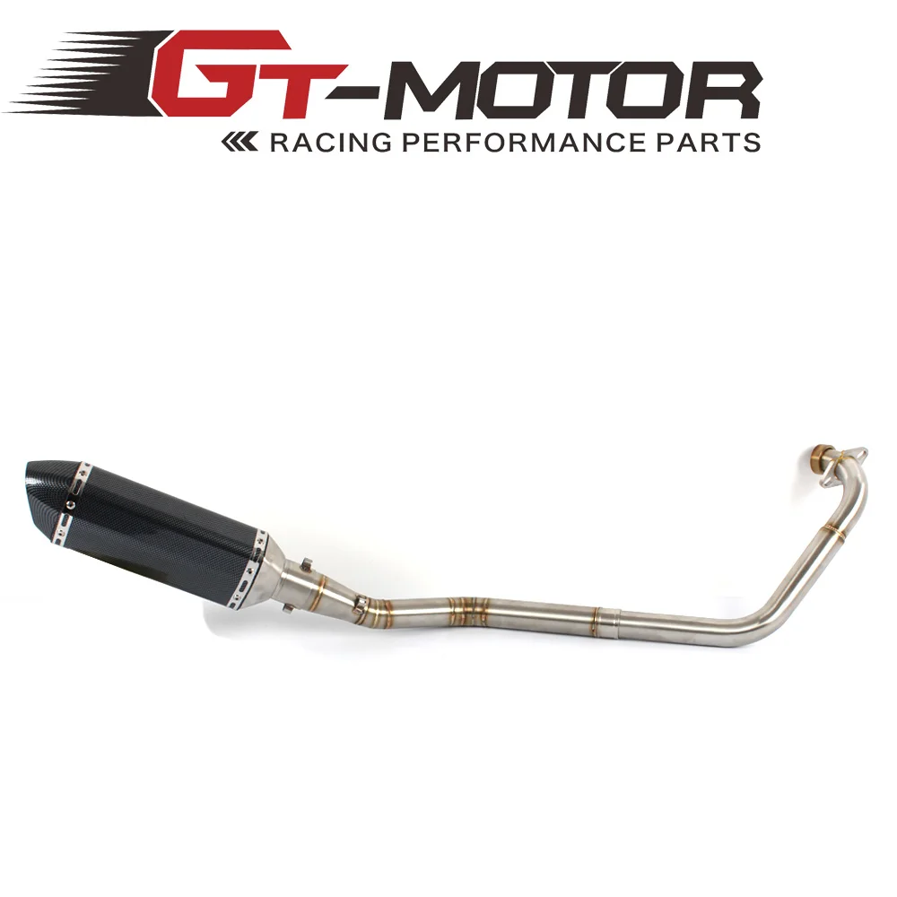 GT глушитель для мотоцикла выхлопная средняя труба и один выпуск YAMAHA R15 2008 2016