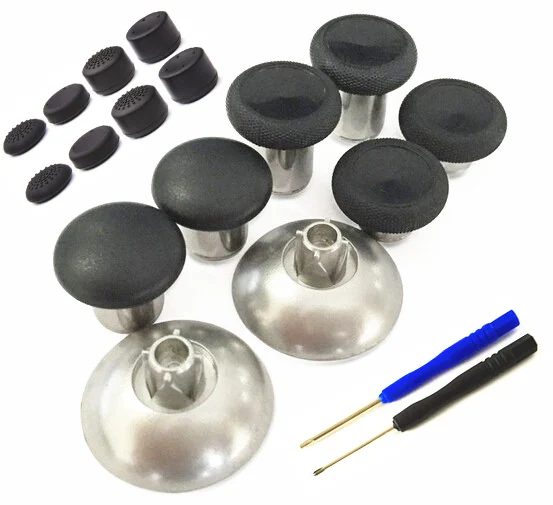 Special Price Custom for Sony PS4 DualShock 4 Controller Swap Thumbsticks Joystick Caps For XBOX One elite Controller+8pcs Caps Screw Driver