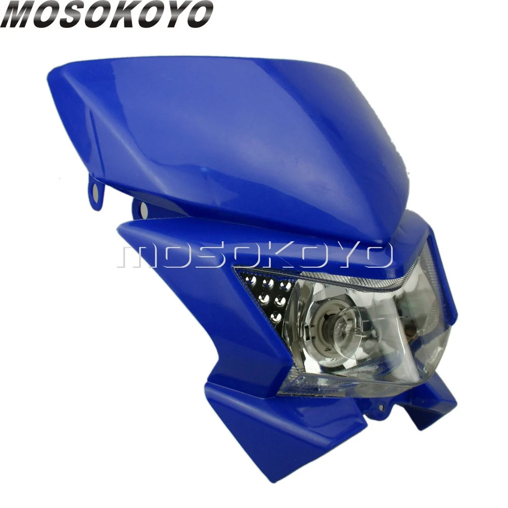 Комплект передних фар для мотокросса 12 В 35 Вт Kawasaki Honda Yamaha WRF250 400 426 450 YZ TTR WR XT YZF WRF DT