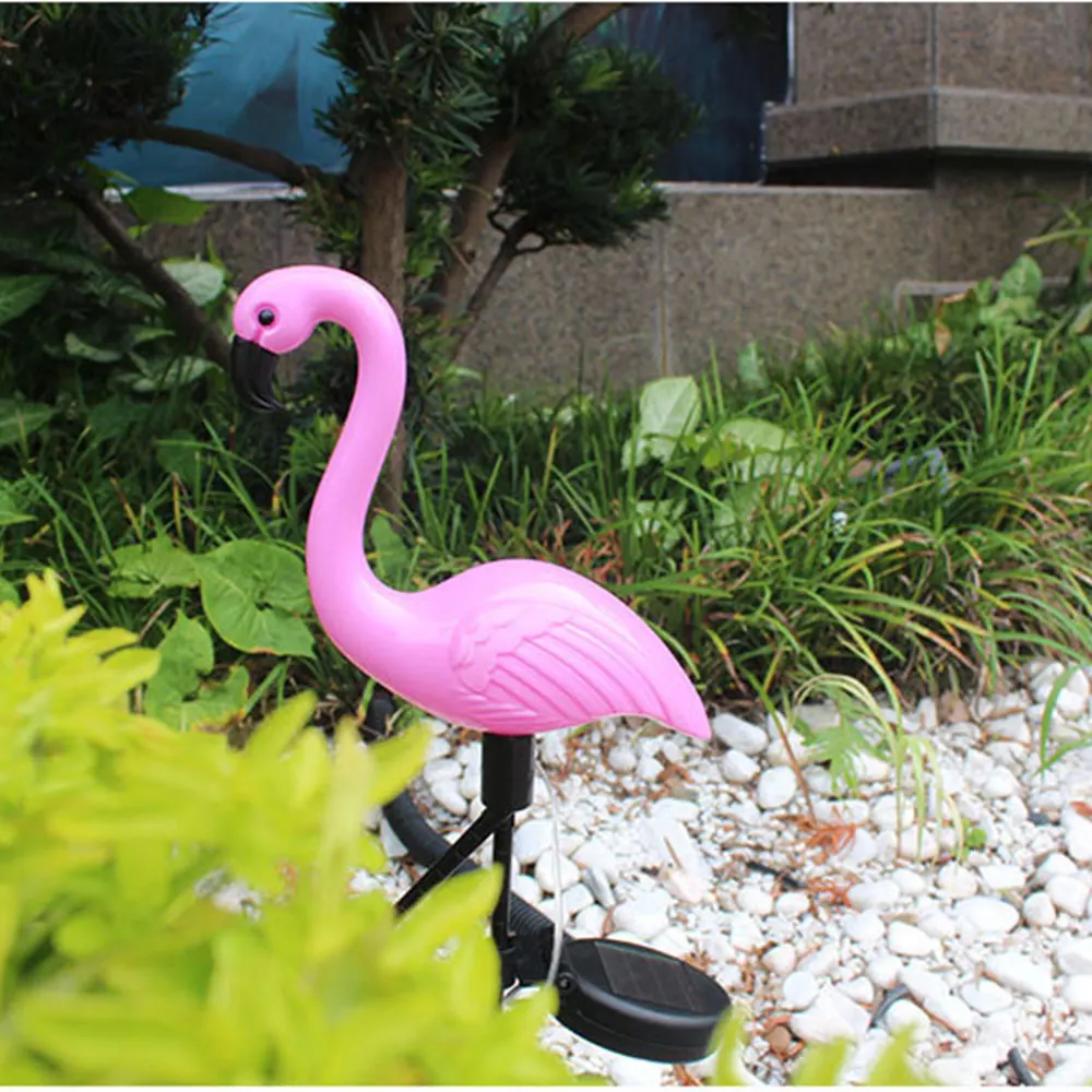 LED Solar Powered Waterproof Flamingo Shape Light Decorative Outdoor