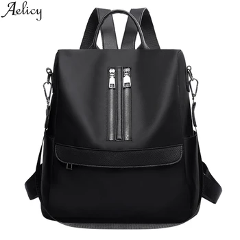 

Aelicy Women Solid Oxford Backpack Student Outdoor School Bag Female Large Capacity Multifunctional Waterproof Mochila De Mujer