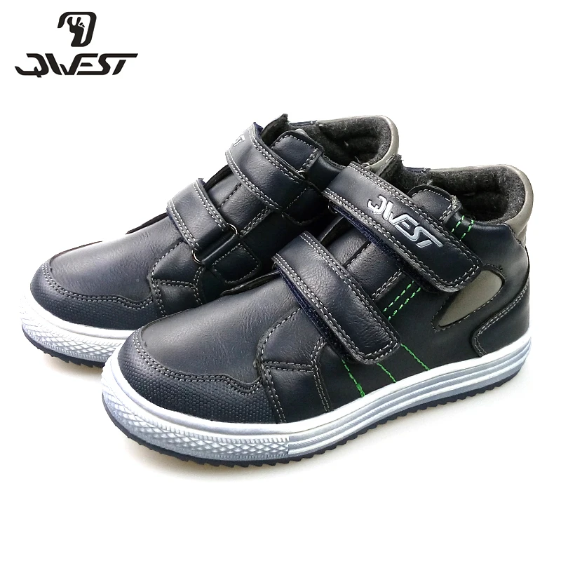 QWEST (by FLAMINGO) Spring&Autumn Boot Children's Shoe High Quality Ankle Kids Shoes with Hook& Loop for Little Boys 82B-SW-0890