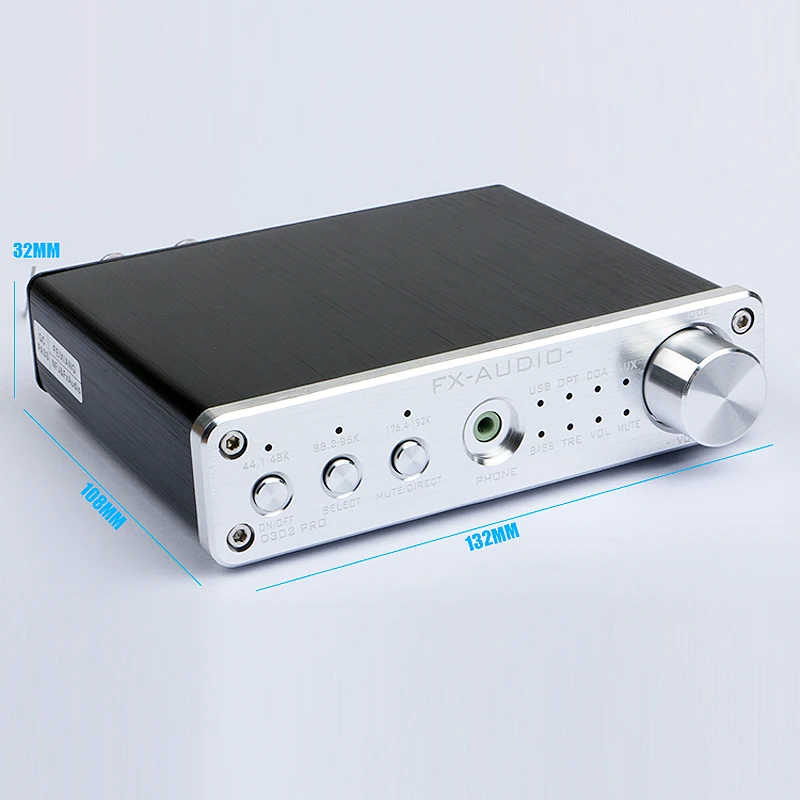 Цифровая аудиогарнитура FX Audio D302PRO NE5532 AK4113VF усилитель входного сигнала