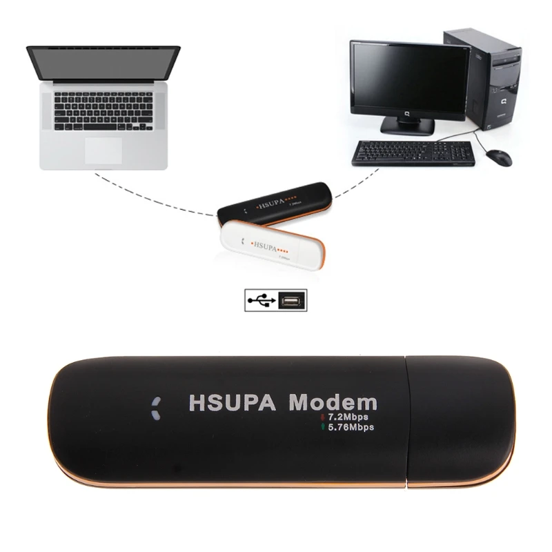 HSUPA USB палка sim-модем 7,2 Мбит/с 3G беспроводной сетевой адаптер с TF sim-картой