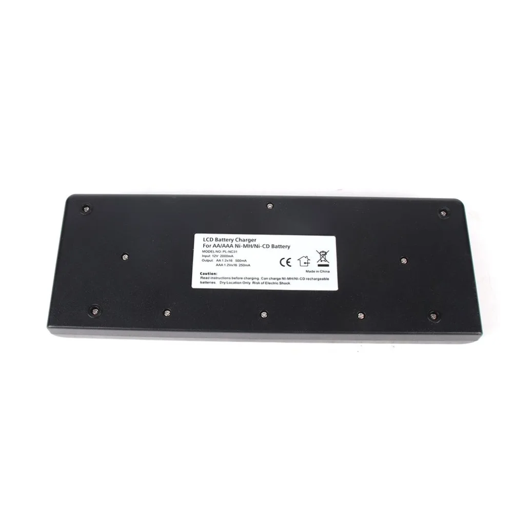 PALO NC32 12/16 Slot LCD Display Smart Battery Fast Charger Multiple Protection Smart KTV Microphone Battery Charger No Battery PALO NC32 12/16 Slot LCD Display Smart Battery Fast Charger Multiple Protection Smart KTV Microphone Battery Charger No Battery