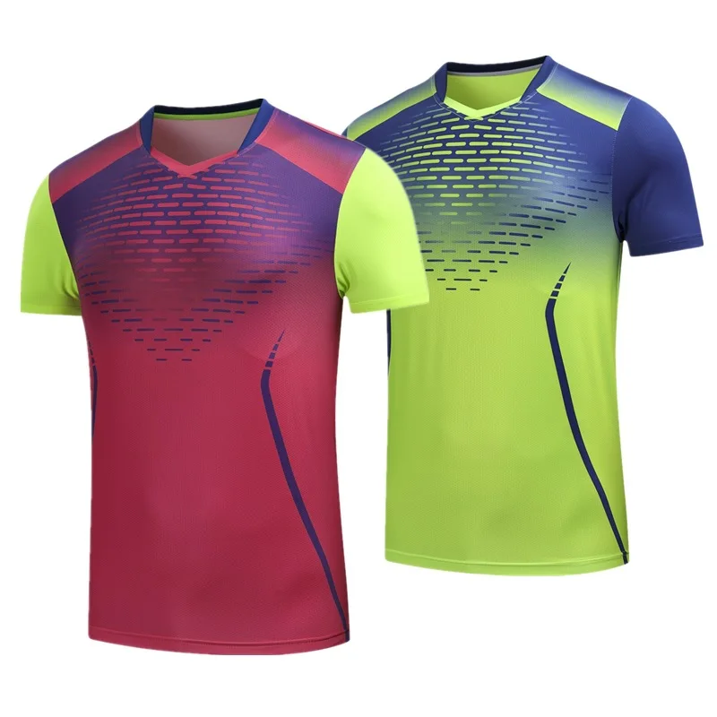 

New men/women badminton t-shirt clothes,polyester breathable table tennis jerseys,quickly-dry short sleeves ping pong shirts