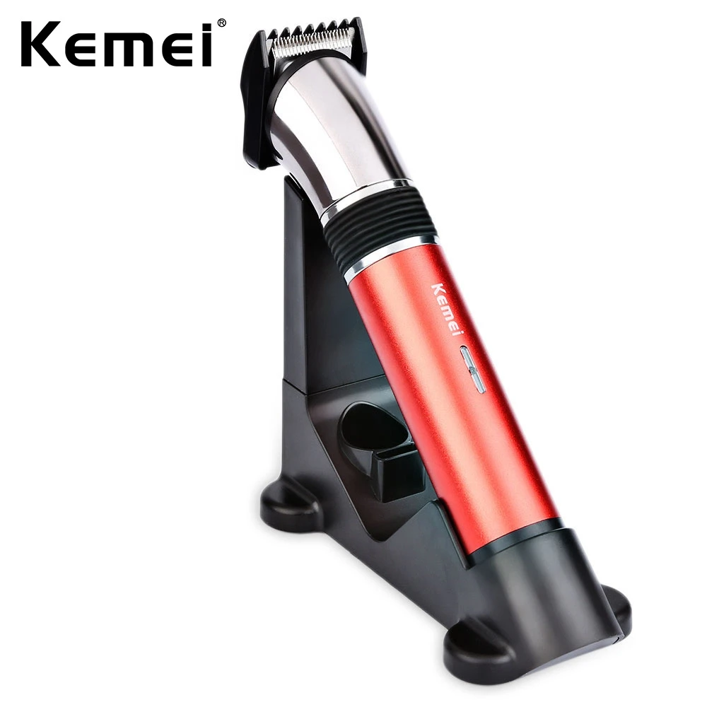 

Kemei-610 Rechargeable Hair Clipper Beard Trimmer Washable Professional Beard Shaver For Men Care Original