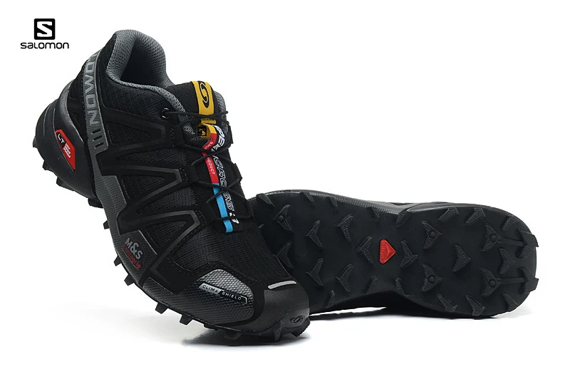 Salomon speed Cross 3 CS III мужские кроссовки черные ad кроссовки Мужские дышащие туфли на плоской подошве обувь для тренировок 40-46