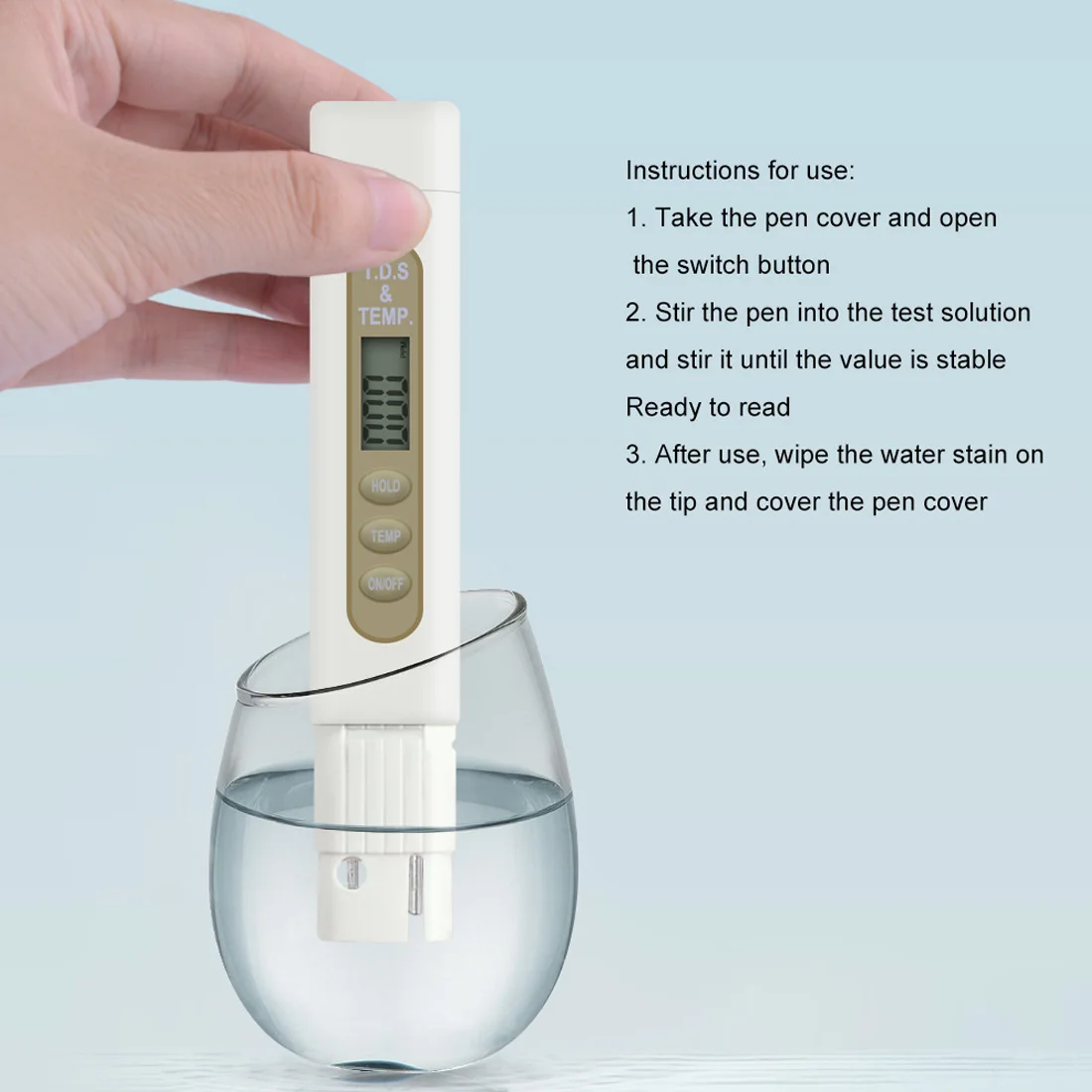 Портативный TDS измеритель жесткости воды ручка ЖК-дисплей цифровой измеритель жесткости воды 0-9990 PPM темп