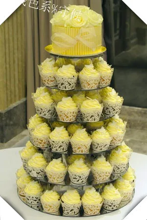 

Nice 6 Tier Round Acrylic Cupcake Stand, Acrylic Wedding Cake Holder party decoration
