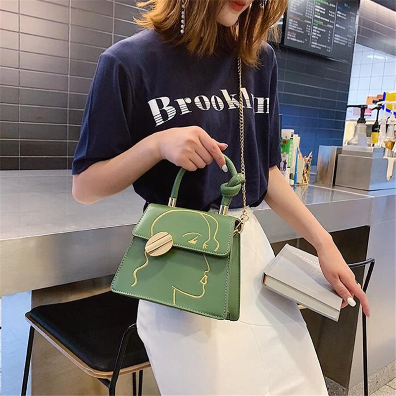 mulheres moda face tote saco alta qualidade