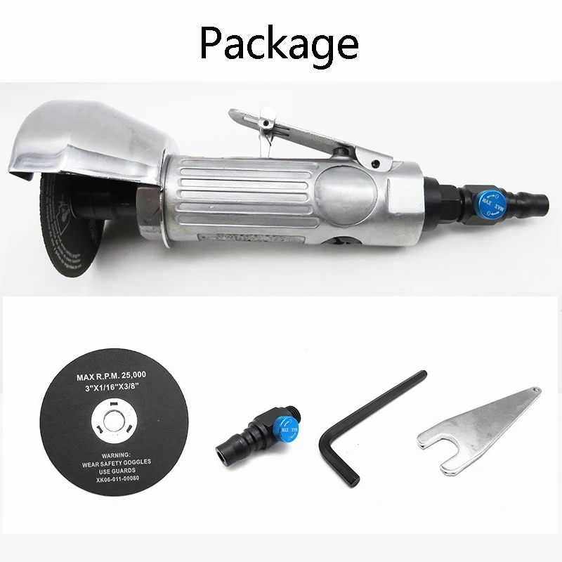 

3 Inch High-speed Pneumatic Angle Grinder with Disc Polished Piece and PVC Handle for Machine Polished Cutting Operation