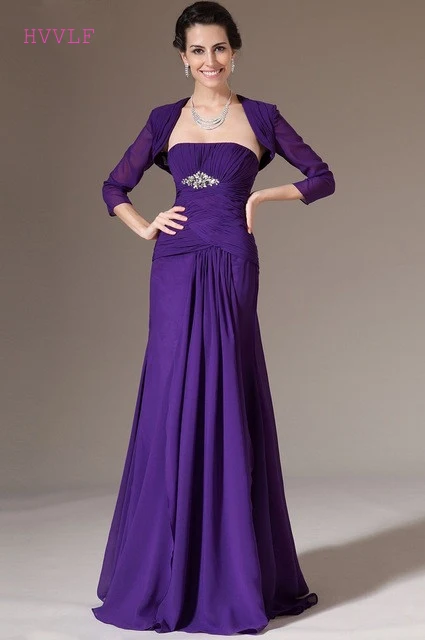 Paars 2019 Moeder Van De Bruid Jurken Mermaid Chiffon Met Jas Plus Size Moeder Jurken Lange Avondjurken Voor Bruiloften Paars 2019 Moeder Van De Bruid Jurken Mermaid Chiffon Met Jas Plus Size Moeder Jurken Lange Avondjurken Voor Bruiloften