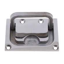 Boat Pull Hatch Latch Lift Ring Handle Flush Mount Stainless Steel Boat Parts Accessories 76 x 56mm 2.95 x 2.2 inches