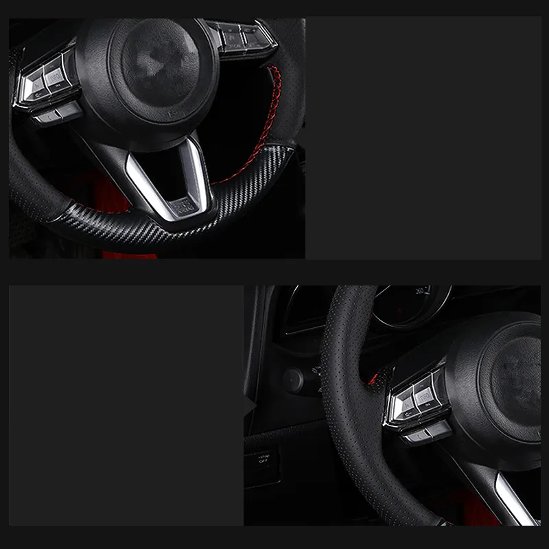 Оплетка руля для Mazda оплетка из мягкой кожи на рулевое колесо автомобиля