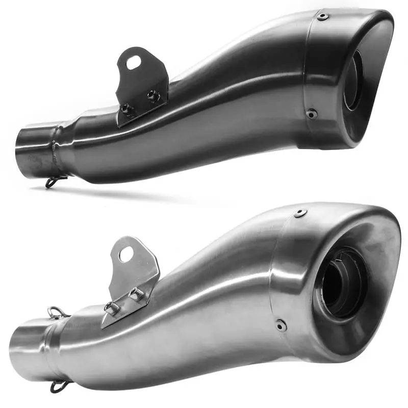 

36-51mm Motorcycle Motorbike ATV Stainelss Steel GP Exhaust Muffler Pipe Slip-On Trumpet Type Universal