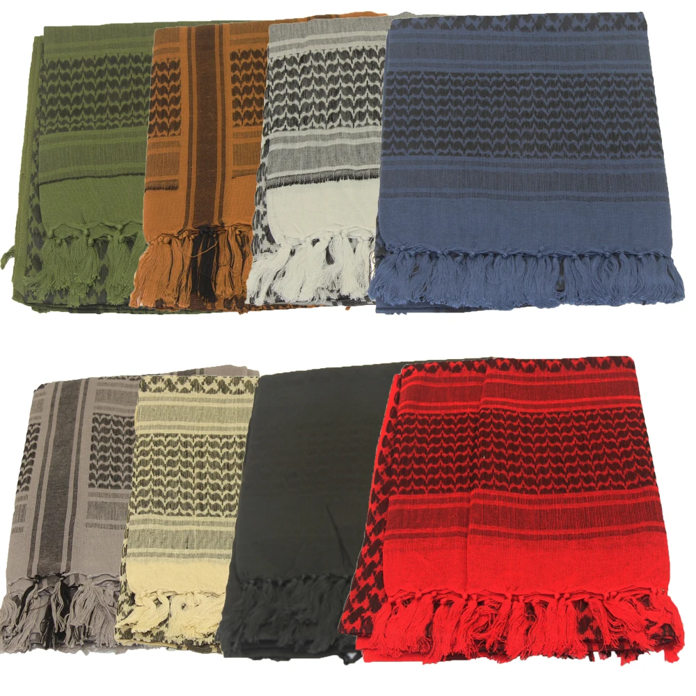 

Hunting Tactical Keffiyeh Shemagh Arab Scarf Shawl Neck Cover Head Wrap For Hunting Tactical Hiking Airsoft Shooting Accessories