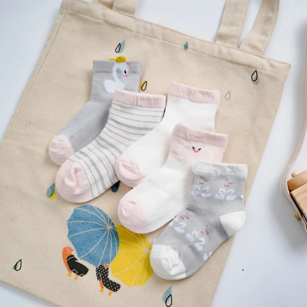 

Kids Infant Toddler baby socks Cotton Meias Soft Unisex newborn Breathable Cartoon Animals Anti-Slip 5 Pairs Socks k0304