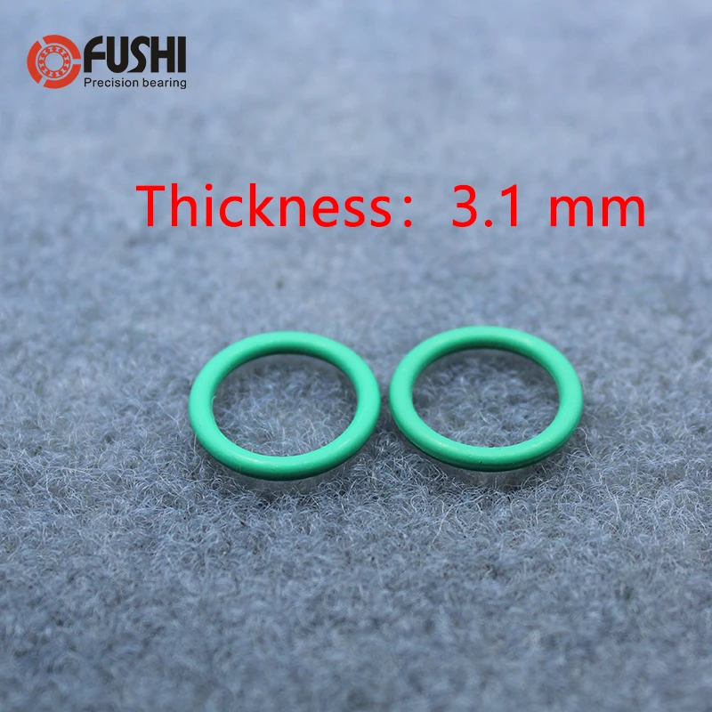 Junta Tórica De Viton FKM Verde – 1 Mm De Sección, Diámetro Exterior 3-56 Mm, Arandela De Goma