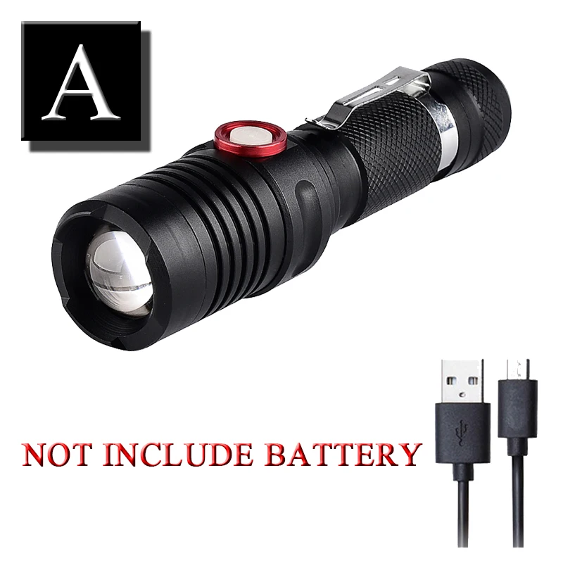 Litwod Z201282 50000 люмен лампа XHP70.2 мощный фонарик Micro USB Zoom СВЕТОДИОДНЫЙ Фонарь XM-L2 U3 18650 или 26650 батареи для кемпинга - Испускаемый цвет: Option A