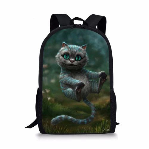 Noisydesigns милый рюкзак для кошек, яркий рюкзак Mochila, школьная сумка для девочек-подростков, Чеширская сумка с аппликацией в виде котенка, мультяшный принт - Цвет: P756C