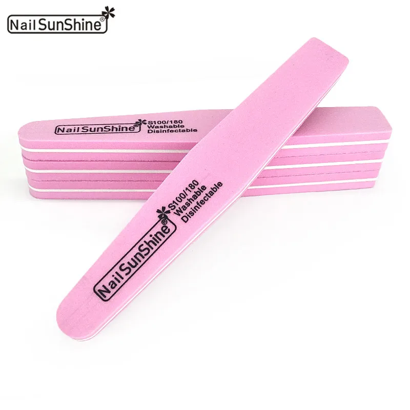 

50 X Nail Files Lime a Ongle Professionel 100/180 Grit Sanding Block Pink Double Side Nagel Vijl Manicure Nails Accessoires Set