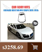 Карбоновое волокно/FRP задний багажник губы крыло спойлер для Audi R8 GT V8 V10 2008- авто хвост губы крыло спойлер