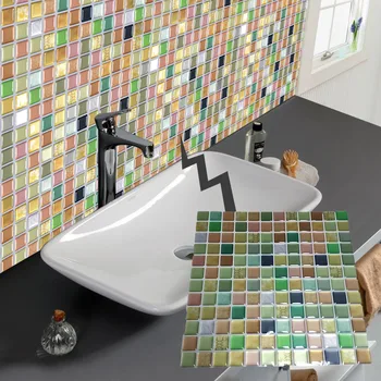 E-MosaicTile Herringbone Marble Mosaic Kitchen Splashback Wall Tiles 2PCs