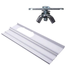 Portable PVC Material Window Adaptor Slide Kit Stretched and Adjusted Plate 550-1100MM for Air Conditioner