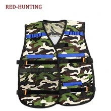 Регулируемый Открытый тактический жилет камуфляж Nerf N-Strike элитная Серия боевых игр комплект походный жилет для детей